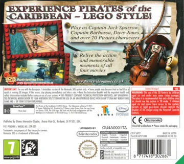 LEGO Pirates of the Caribbean - The Video Game (Europe) (En,Fr,De,Es,It,Nl,Sv,No,Da) (Rev 1) box cover back